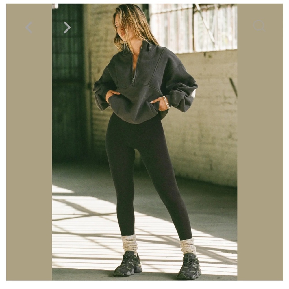 JOAH BROWN . Retro Half-Zip Sweatshirt